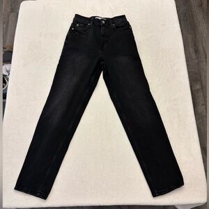 Zara Black Straight-Leg Women's Jeans